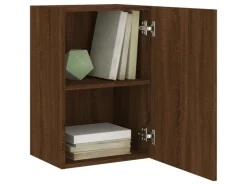 vidaXL TV-Wandschrank Braun Eiche-Optik 40,5x30x60 cm Holzwerkstoff* TV-Wände|Wohnwände