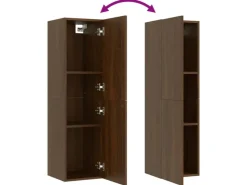 vidaXL TV-Wandschrank Braun Eichen-Optik 30,5x30x110 cm