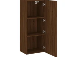 vidaXL TV-Wandschrank Braun Eiche-Optik 40,5x30x102 cm Holzwerkstoff* Wohnwände