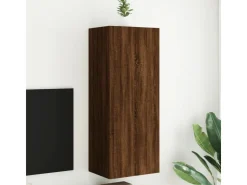 vidaXL TV-Wandschrank Braun Eiche-Optik 40,5x30x102 cm Holzwerkstoff* Wohnwände