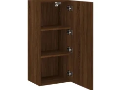 vidaXL TV-Wandschrank Braun Eiche-Optik 40,5x30x90 cm Holzwerkstoff* Wohnwände|TV-Wände