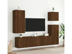 vidaXL TV-Wandschrank Braun Eiche-Optik 40,5x30x90 cm Holzwerkstoff* Wohnwände|TV-Wände