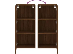 vidaXL TV-Wandschrank Braun Eiche-Optik 40,5x30x90 cm Holzwerkstoff* Wohnwände|TV-Wände