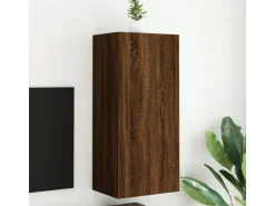vidaXL TV-Wandschrank Braun Eiche-Optik 40,5x30x90 cm Holzwerkstoff* Wohnwände|TV-Wände
