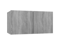 vidaXL TV-Wandschrank Grau Sonoma 60x30x30 cm Holzwerkstoff 1* Wohnwände|TV-Wände