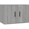 vidaXL TV-Wandschrank Grau Sonoma 57x34,5x40 cm* Schweberegale