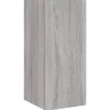 vidaXL TV-Wandschrank mit LED-Leuchten Grau Sonoma 30,5x35x70 cm* TV-Wände|Wohnwände