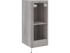 vidaXL TV-Wandschrank mit LED-Leuchten Grau Sonoma 30,5x35x70 cm* TV-Wände|Wohnwände