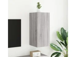 vidaXL TV-Wandschrank mit LED-Leuchten Grau Sonoma 30,5x35x70 cm* TV-Wände|Wohnwände