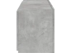vidaXL TV-Wandschrank mit LED-Leuchten Betongrau 100x35x41 cm