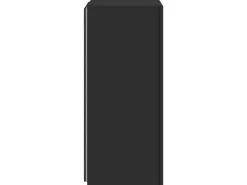 vidaXL TV-Wandschrank mit LED-Leuchten Schwarz 40,5x35x80 cm* TV-Wände|Wohnwände