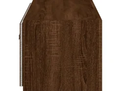 vidaXL TV-Wandschrank mit LED-Leuchten Braun Eichen-Optik 80x35x31 cm* Wohnwände