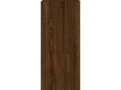 vidaXL TV-Wandschrank mit LED-Leuchten Braun Eichen-Optik 30,5x35x70cm