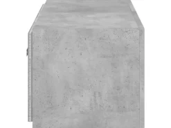 vidaXL TV-Wandschrank mit LED-Leuchten Betongrau 80x35x31 cm