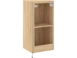 vidaXL TV-Wandschrank mit LED-Leuchten Sonoma-Eiche 40,5x35x80 cm* Wohnwände