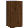 vidaXL TV-Wandschrank mit LED-Leuchten Braun Eichen-Optik 40,5x35x80cm