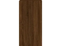 vidaXL TV-Wandschrank mit LED-Leuchten Braun Eichen-Optik 40,5x35x80cm