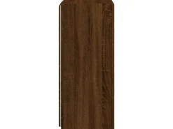 vidaXL TV-Wandschrank mit LED-Leuchten Braun Eichen-Optik 40,5x35x80cm