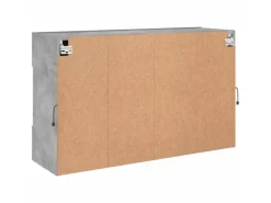 vidaXL TV-Wandschrank mit LED-Leuchten Betongrau 98,5x30x60,5 cm* Schweberegale