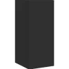 vidaXL TV-Wandschrank mit LED-Leuchten Schwarz 30,5x35x70 cm