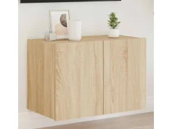 vidaXL TV-Wandschrank mit LED-Leuchten Sonoma-Eiche 60x35x41 cm* Wohnwände|TV-Wände