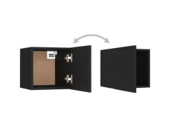 vidaXL TV-Wandschrank Schwarz 30,5x30x30 cm* Wohnwände|TV-Wände