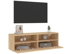 vidaXL TV-Wandschrank Sonoma-Eiche 100x30x30 cm Holzwerkstoff* Schweberegale|Wohnwände