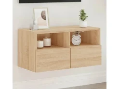 vidaXL TV-Wandschrank Sonoma-Eiche 60x30x30 cm Holzwerkstoff* Wohnwände|TV-Wände