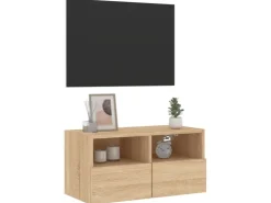 vidaXL TV-Wandschrank Sonoma-Eiche 60x30x30 cm Holzwerkstoff* Wohnwände|TV-Wände