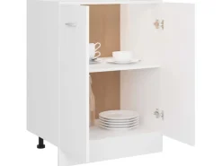 vidaXL Unterschrank Weiß 60x46x81,5 cm Holzwerkstoff
