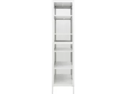 vidaXL Vitrine Weiß 90x40x180 cm Stahl und Gehärtetes Glas* Vitrinen