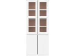 vidaXL Vitrinenschrank ALTA 77x35x186,5 cm Massivholz Kiefer 353950* Vitrinen