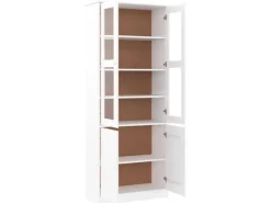 vidaXL Vitrinenschrank ALTA 77x35x186,5 cm Massivholz Kiefer 353950* Vitrinen