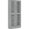 vidaXL Vitrinenschrank Grau Sonoma 82,5x30,5x185,5 cm Holzwerkstoff