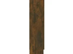 vidaXL Vitrinenschrank Räuchereiche 82,5x30,5x115 cm Holzwerkstoff