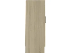 vidaXL Vitrinenschrank Sonoma-Eiche 82,5x30,5x80 cm Holzwerkstoff
