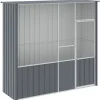 vidaXL Voliere Anthrazit 215x78x200 cm Verzinkter Stahl* Vogelbedarf