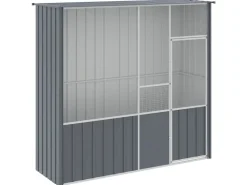 vidaXL Voliere Anthrazit 215x78x200 cm Verzinkter Stahl* Vogelbedarf