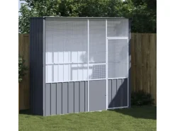 vidaXL Voliere Anthrazit 215x78x200 cm Verzinkter Stahl* Vogelbedarf