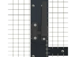 vidaXL Voliere Anthrazit 179x100x185 cm Aluminium* Vogelbedarf