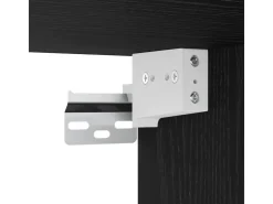 vidaXL Wand TV Schrank 4 Stk Schwarz Eichen-Optik Holzwerkstoff 3393361* TV-Wände