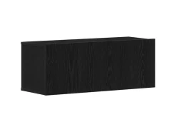 vidaXL Wand TV Schrank 4 Stk Schwarz Eichen-Optik Holzwerkstoff 3393361* TV-Wände