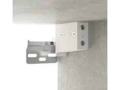vidaXL Wand-Nachttisch Betongrau 50x36x40 cm