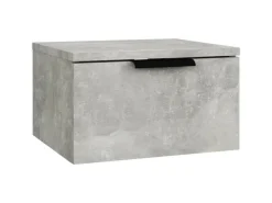 vidaXL Wand-Nachttisch Betongrau 34x30x20 cm