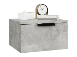 vidaXL Wand-Nachttisch Betongrau 34x30x20 cm