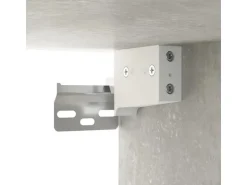 vidaXL Wand-Nachttisch Betongrau 34x30x20 cm