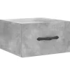 vidaXL Wand-Nachttisch Betongrau 35x35x20 cm Modell 7