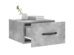 vidaXL Wand-Nachttisch Betongrau 35x35x20 cm Modell 7