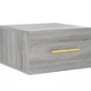 vidaXL Wand-Nachttisch Grau Sonoma 35x35x20 cm Modell 1* Schweberegale