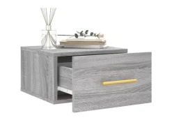 vidaXL Wand-Nachttisch Grau Sonoma 35x35x20 cm Modell 1* Schweberegale